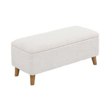 Robin Eucalyptus Wood Storage Ottoman Bench